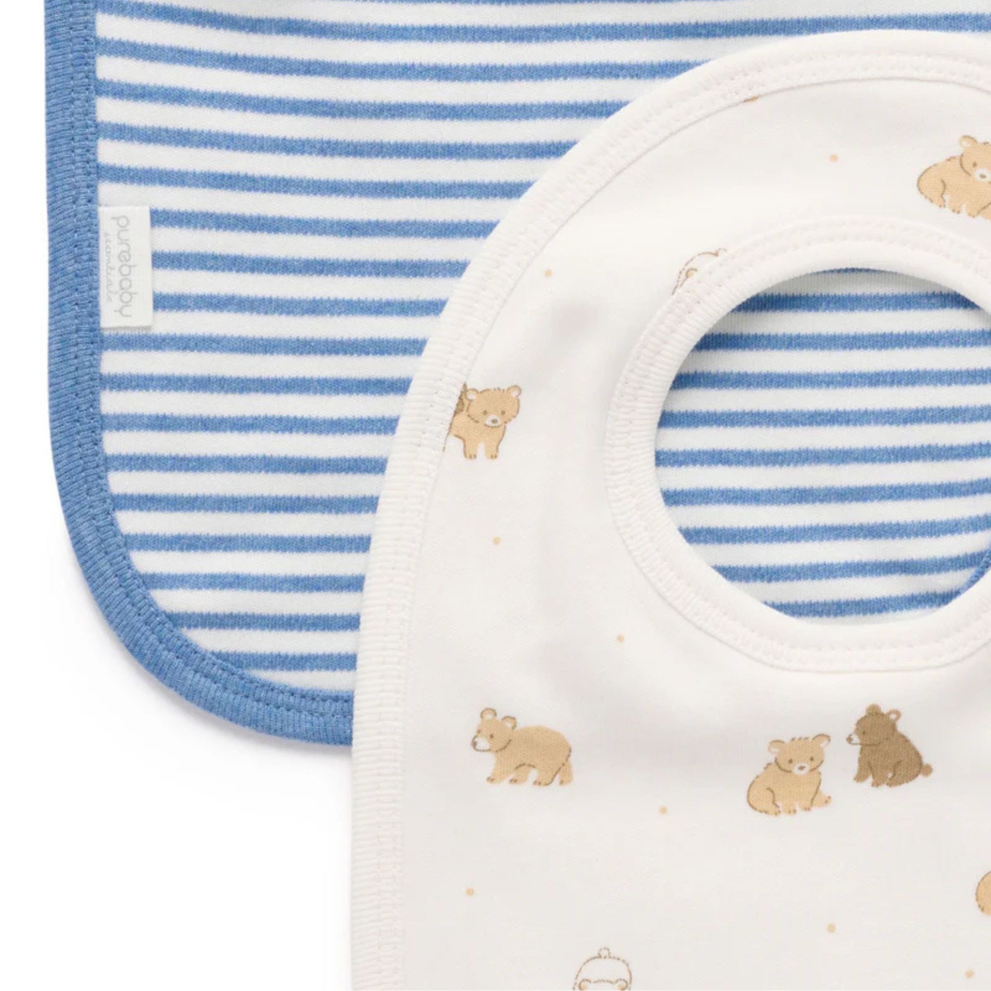 purebaby organic cotton baby bib