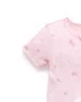 Pink Blossom Short Zip Growsuit (Pack of 2)