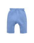 purebaby organic cotton baby clothes blue slouchy crinkle pants girls