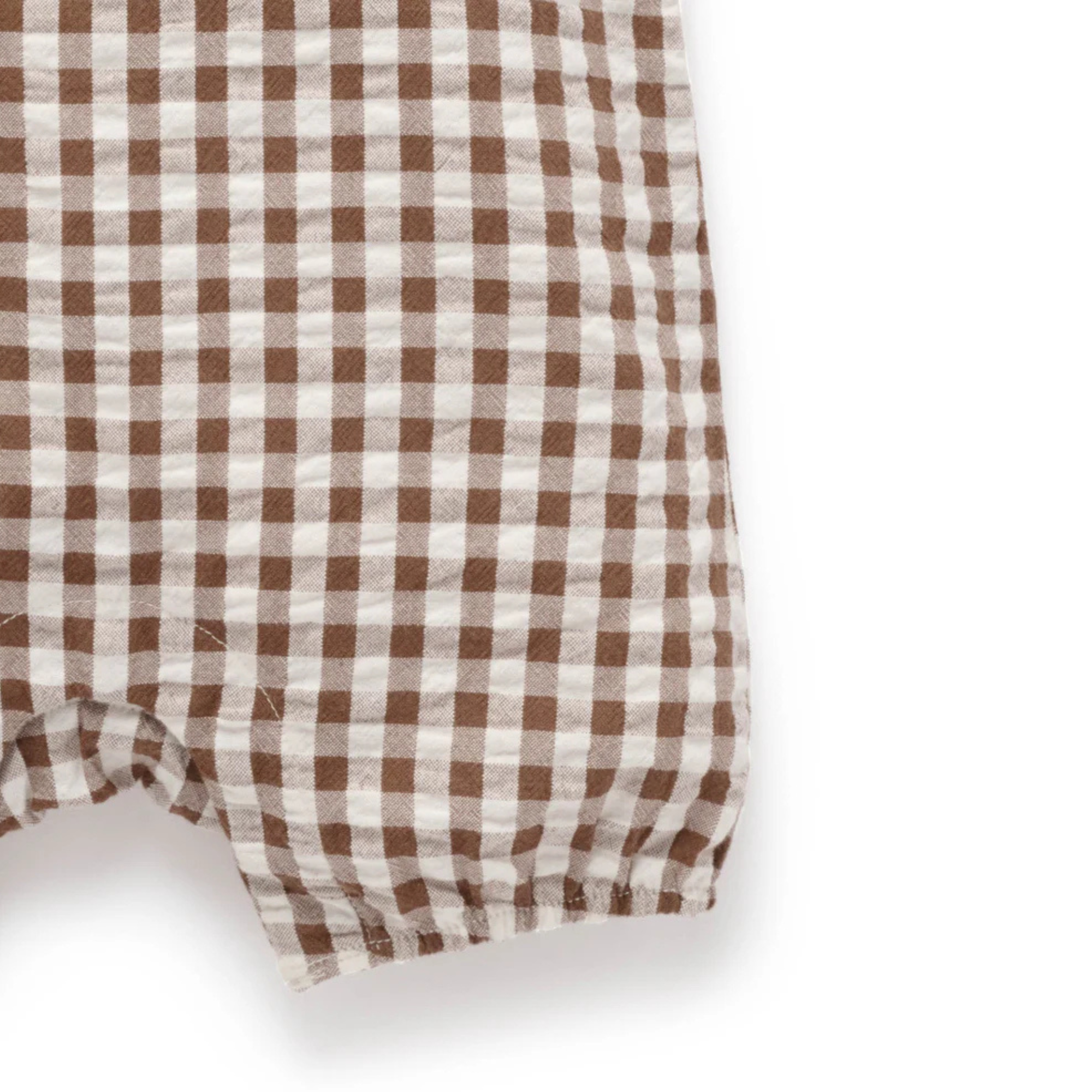 purebaby organic cotton brown ducky romper baby