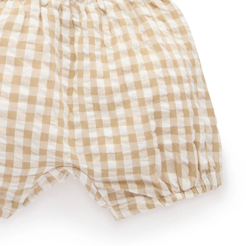 purebaby organic baby boy clothes brown gingham set burrito kids