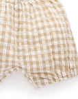 purebaby organic baby boy clothes brown gingham set burrito kids