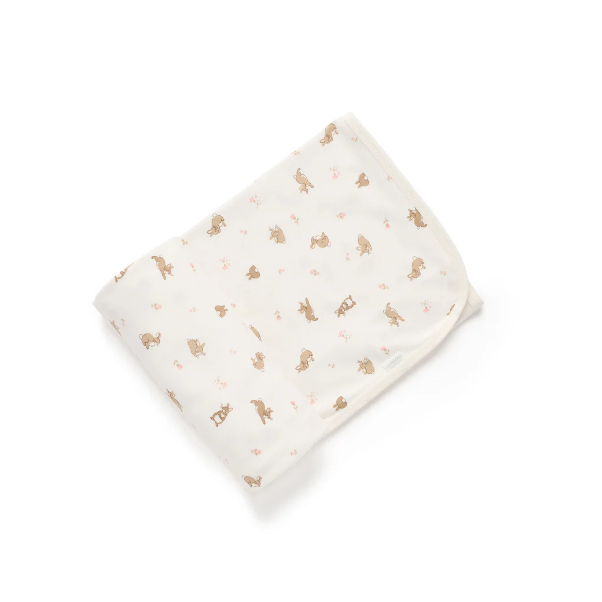 purebaby organic cotton newborn swaddle blanket