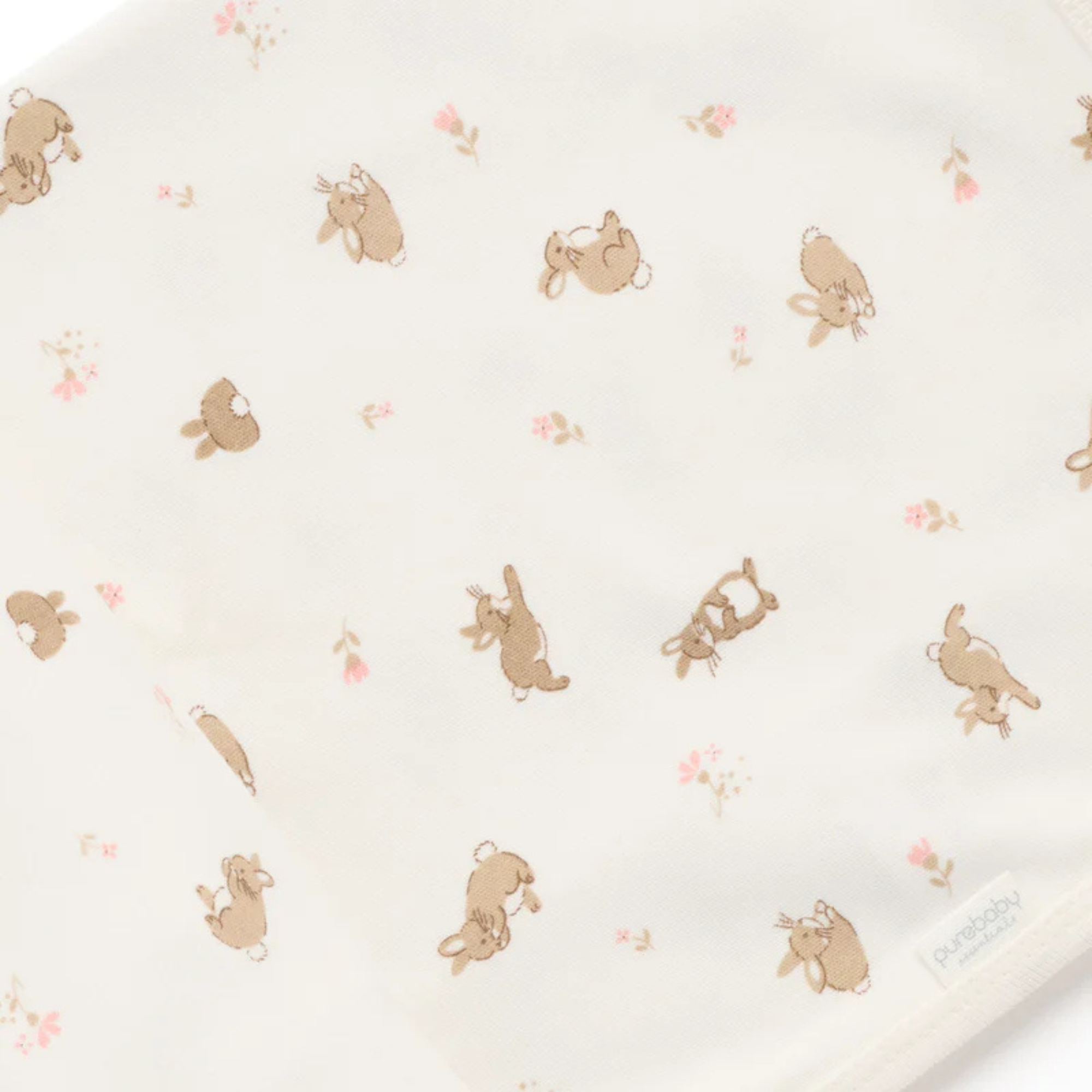 purebaby organic cotton newborn swaddle blanket