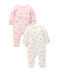 purebaby organic cotton newborn baby romper growsuit