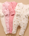 purebaby organic cotton newborn baby romper growsuit