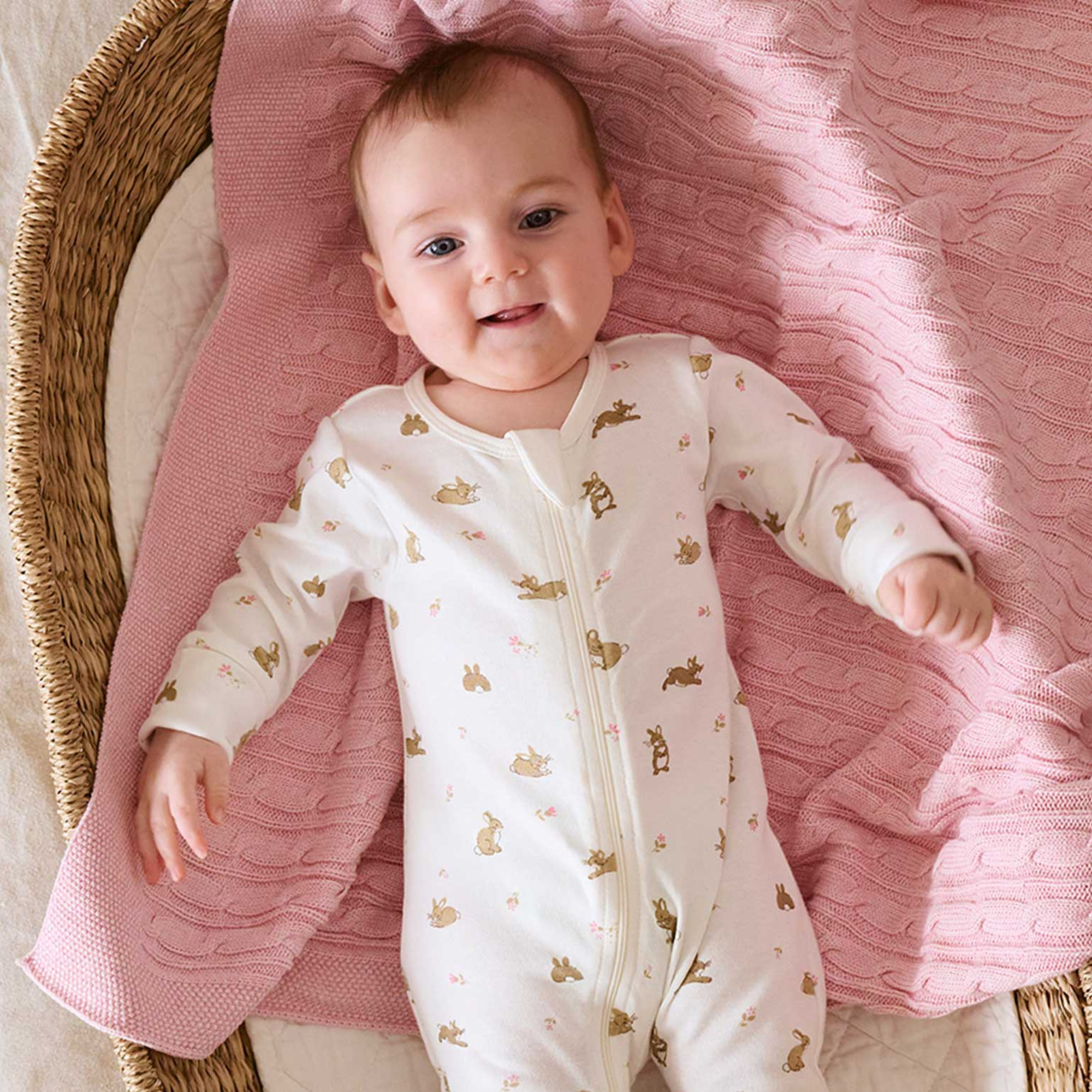 purebaby organic cotton newborn baby romper growsuit