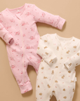 purebaby organic cotton newborn baby romper growsuit