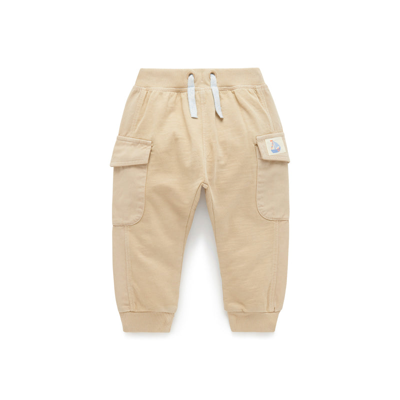 purebaby organic cotton cargo pants for boys