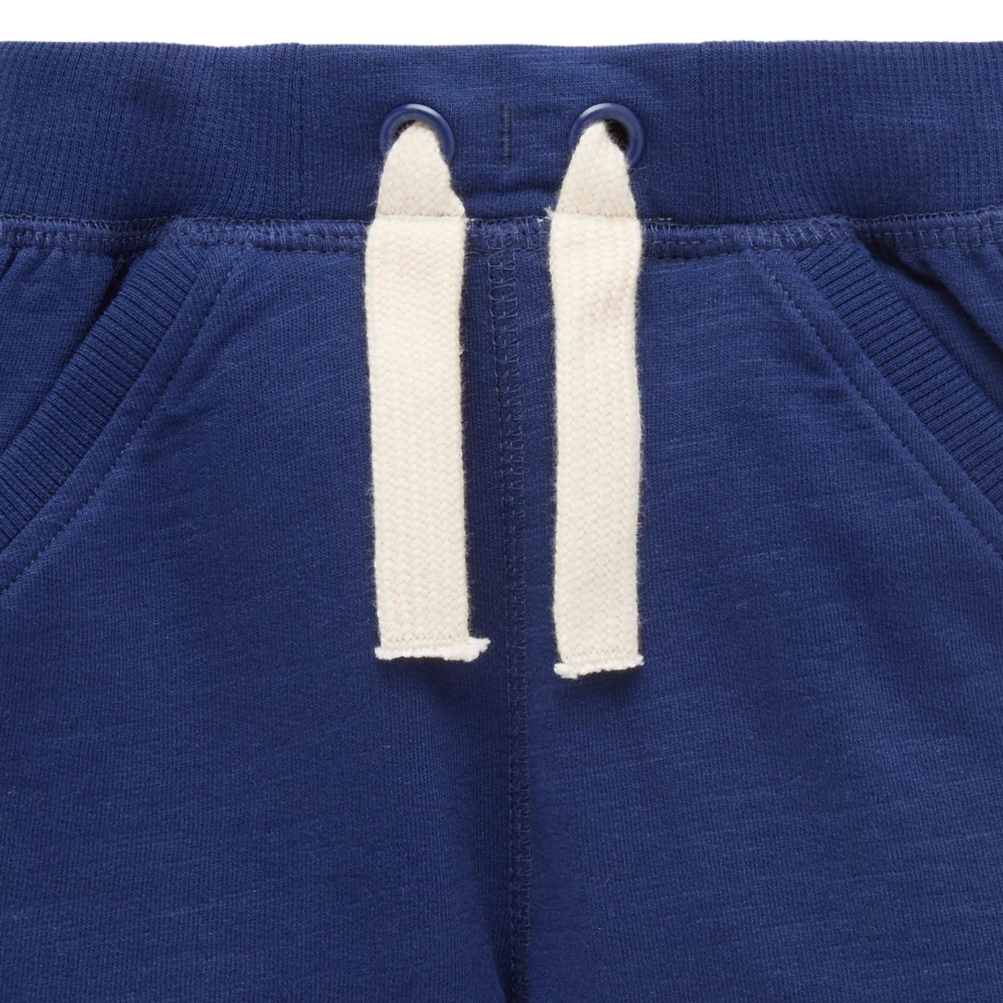 purebaby organic cotton shorts navy baby boy bottoms