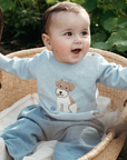 purebaby organic cotton chambray denim pants baby kids clothes