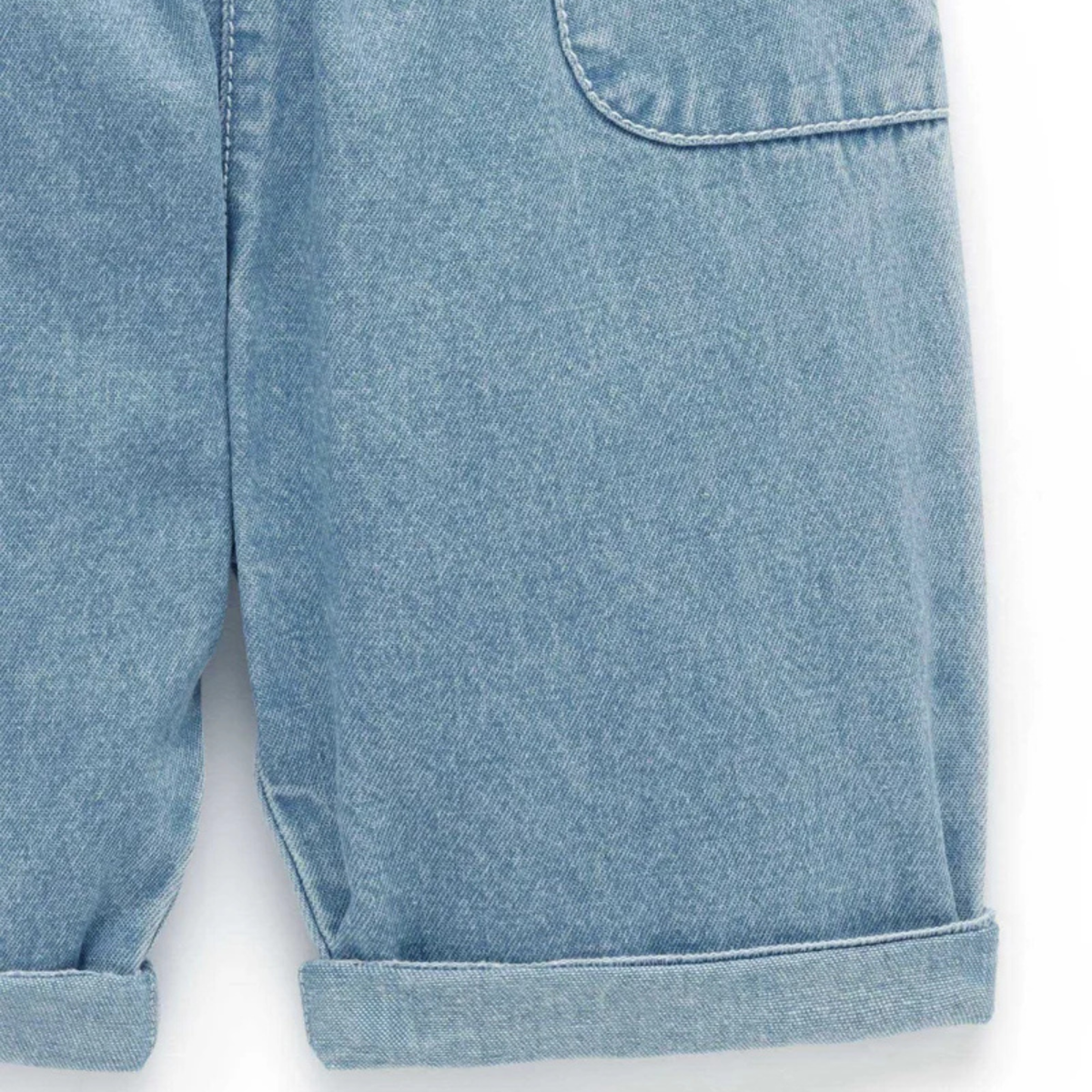 purebaby organic cotton chambray denim pants baby kids clothes