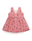 Red Festive Gingham Dress