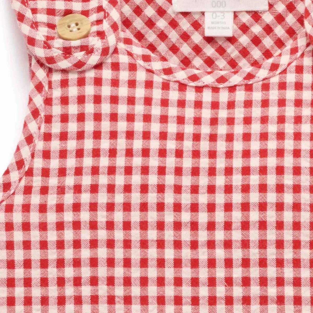 Christmas Gingham Romper