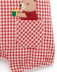 Christmas Gingham Romper