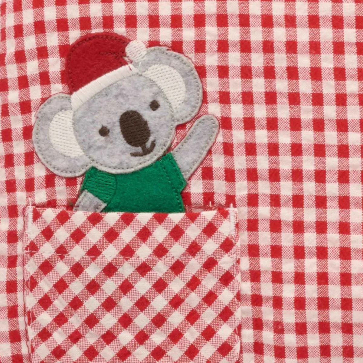 Christmas Gingham Romper