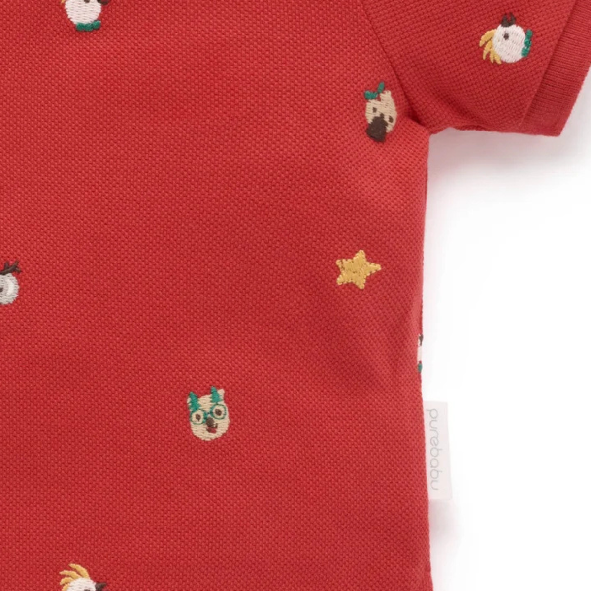 Christmas Polo Broderie