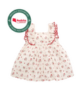 Red Roses Festive Floral Dress