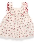 Red Roses Festive Floral Dress