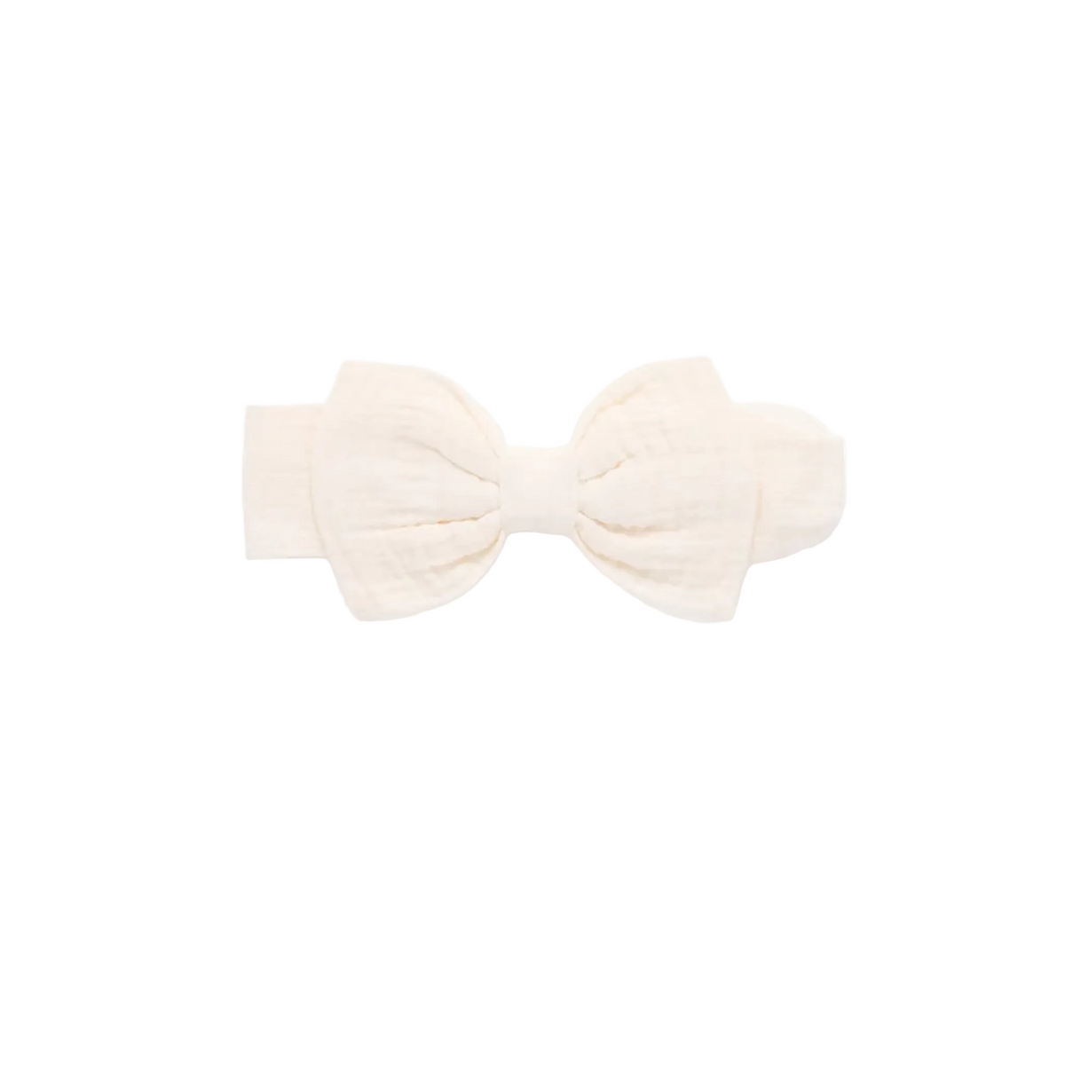 purebaby organic cotton cloud bow headband baby