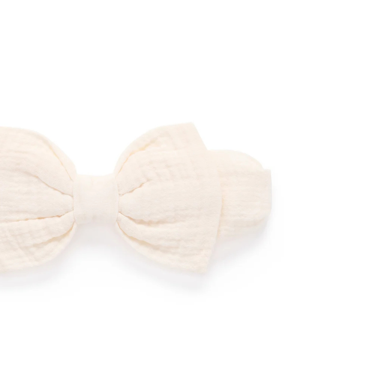 purebaby organic cotton cloud bow headband baby