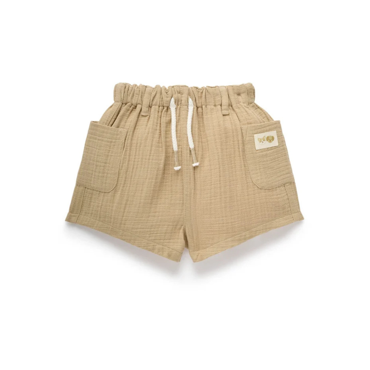 Crinkle Cotton Shorts | Beech