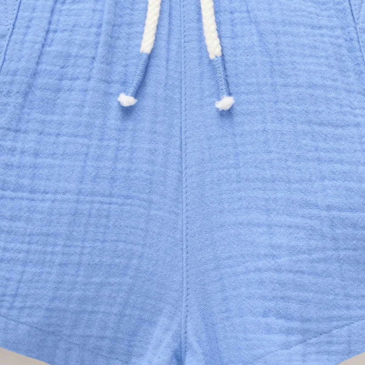purebaby organic cotton baby clothes crinkle cotton shorts blue jay