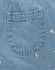 Denim Embroidered Jumpsuit