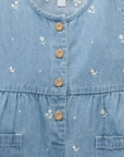Denim Embroidered Jumpsuit