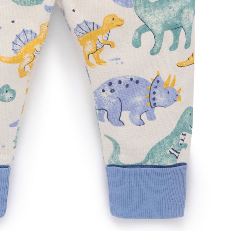 purebaby organic dinosaur textured pyjama set PJ baby kids