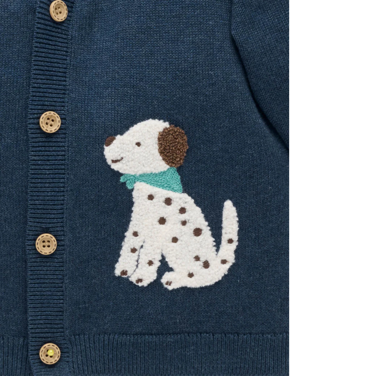 purebaby organic cotton baby kids doggy cardigan