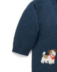 purebaby organic cotton baby kids doggy cardigan
