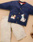 purebaby organic cotton baby kids doggy cardigan