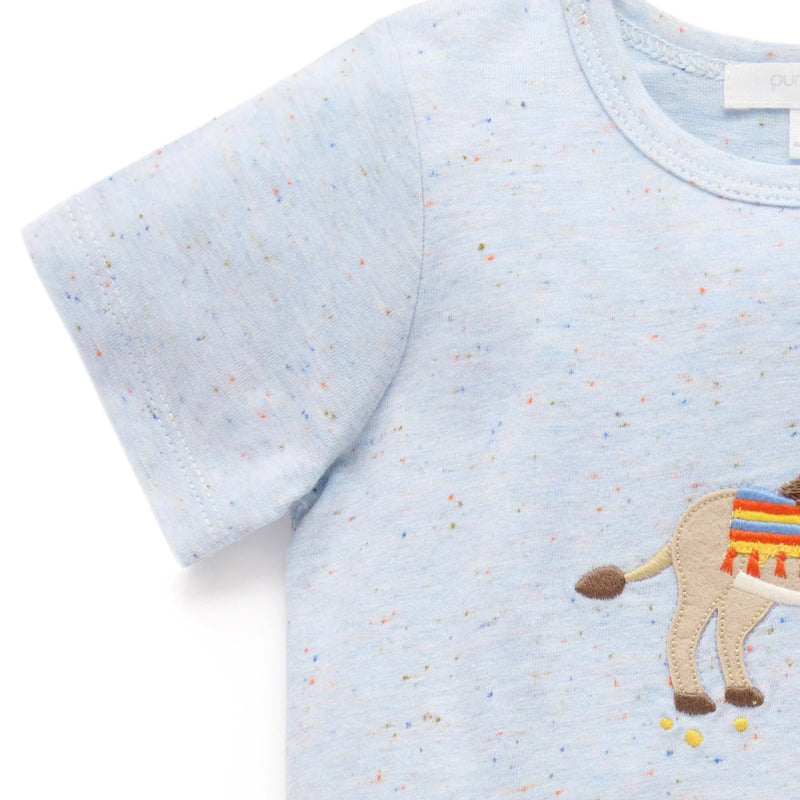 purebaby organic baby boy clothes donkey tee short set kids