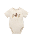 purebaby organic cotton baby bodysuit duck
