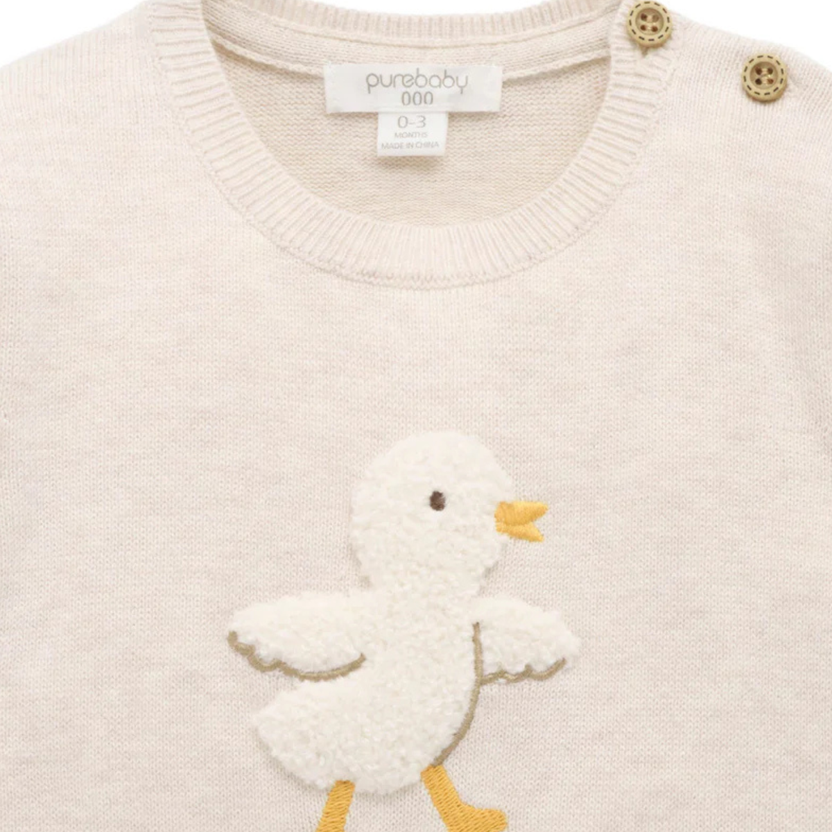 purebaby organic cotton baby jumper