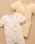 purebaby organic newborn baby short romper