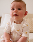 purebaby organic newborn baby short romper