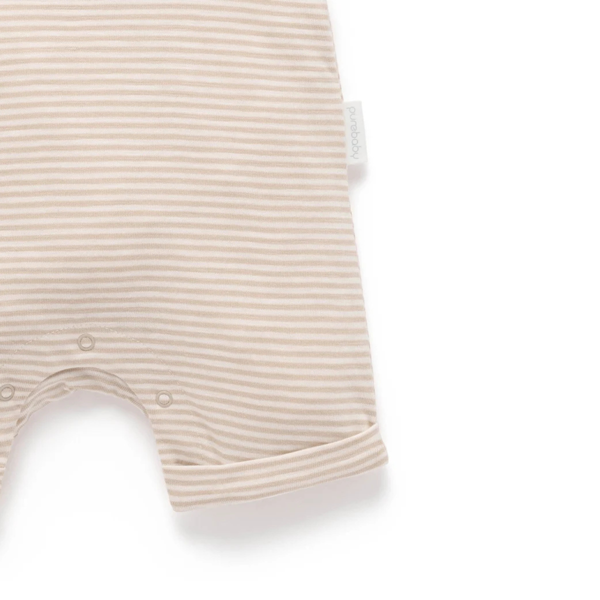 purebaby organic cotton baby clothes duck short growsuit romper