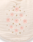 purebaby organic cotton baby bib emboridered bib cloud