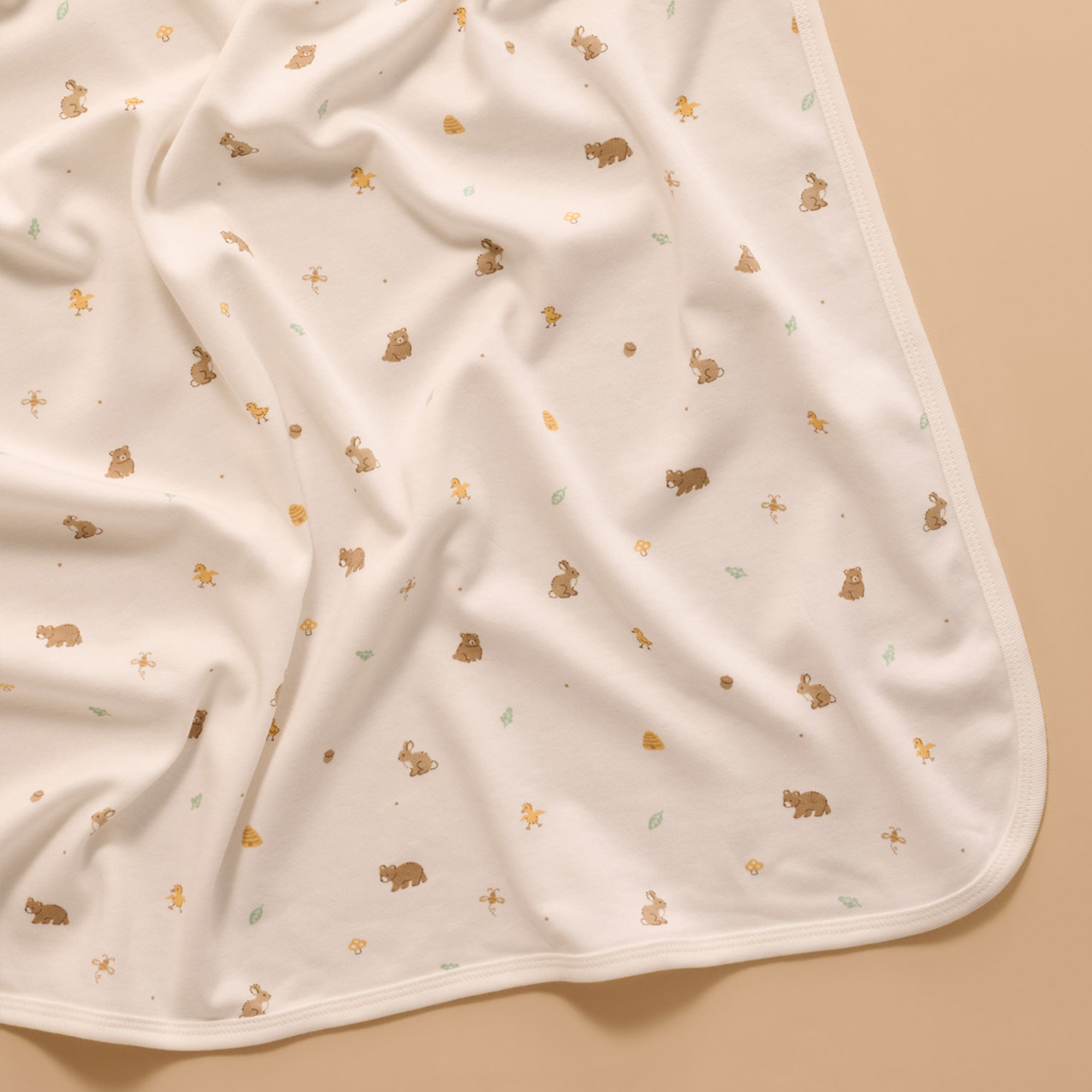 purebaby organic baby clothes swaddle bunny rug