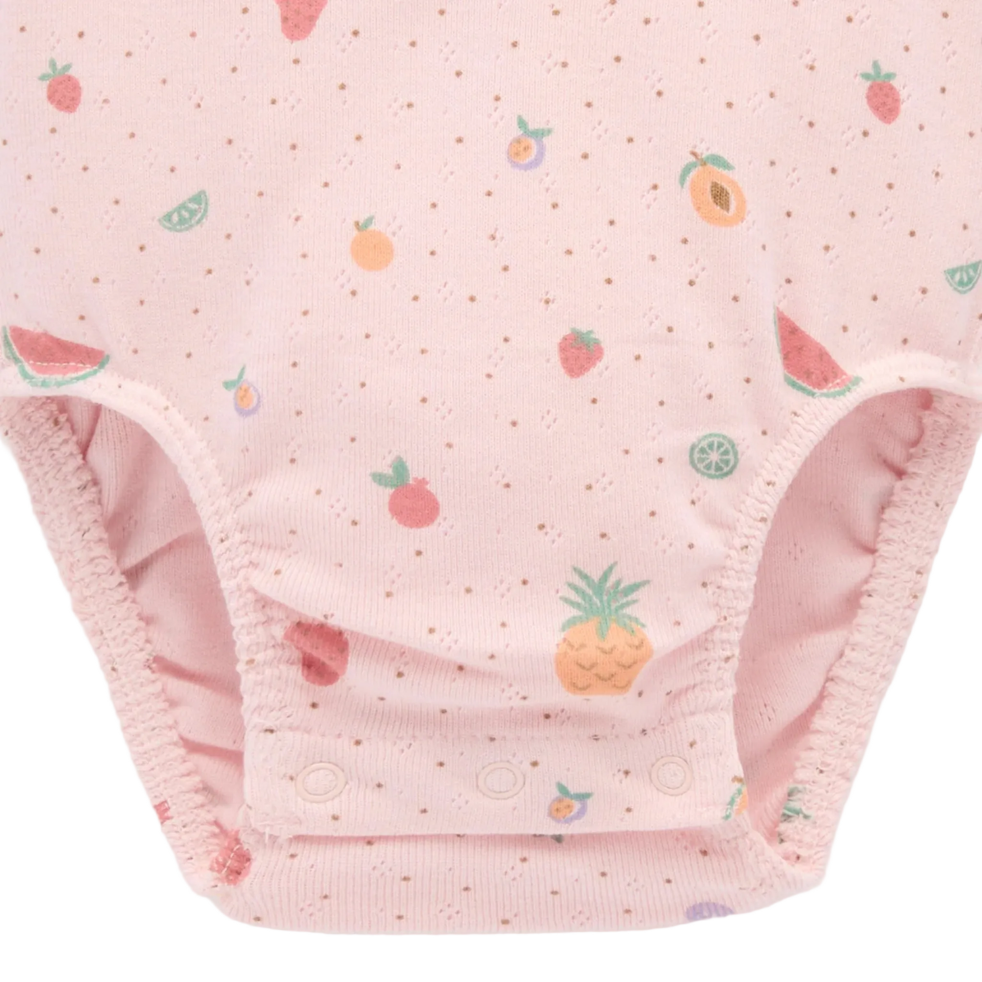 purebaby organic cotton baby bodysuit fruity pointelle bodysuit