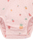 purebaby organic cotton baby bodysuit fruity pointelle bodysuit