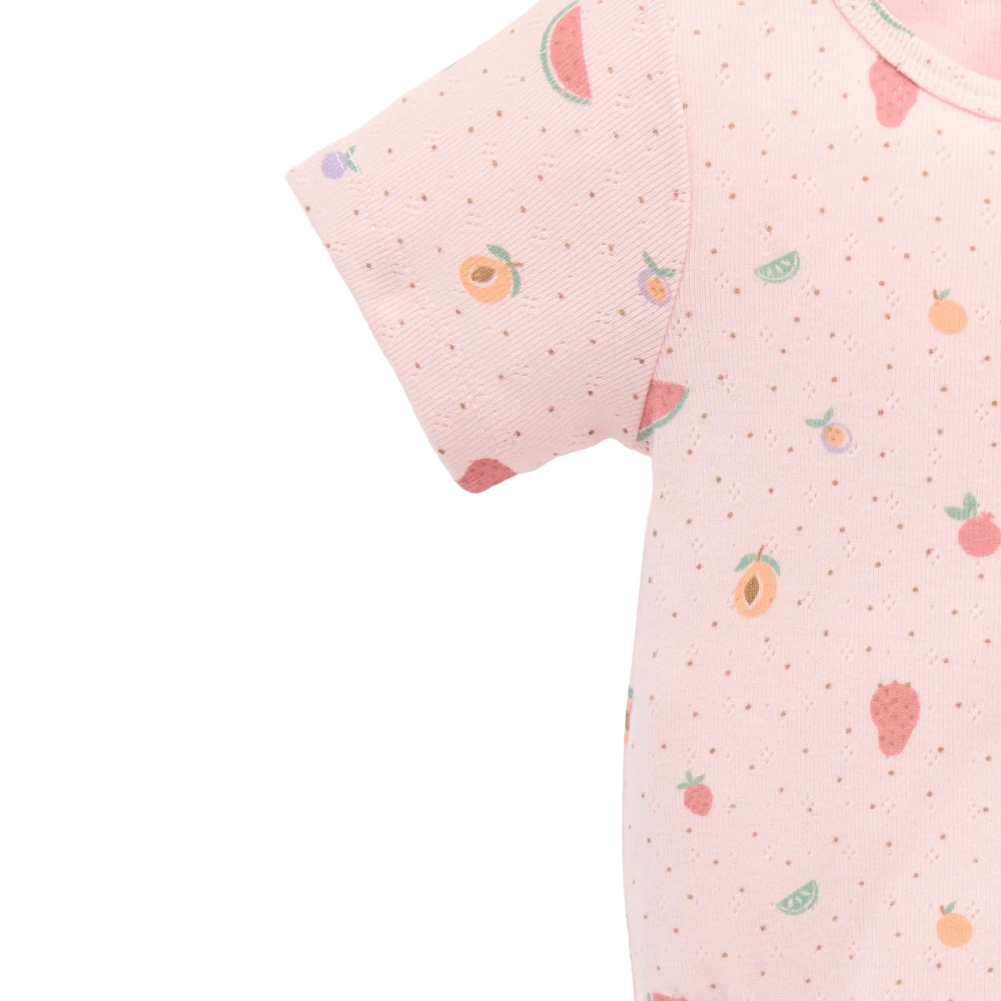 purebaby organic cotton baby bodysuit fruity pointelle bodysuit