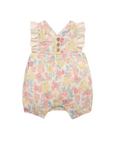 purebaby organic cotton baby clothes garden flowers romper baby girl