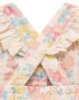 purebaby organic cotton baby clothes garden flowers romper baby girl