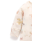 purebaby organic cotton baby romper growsuit puppy