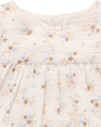 purebaby organic cotton romper garden ditsy
