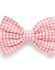 purebaby organic baby bow Headband pomegranate gingham