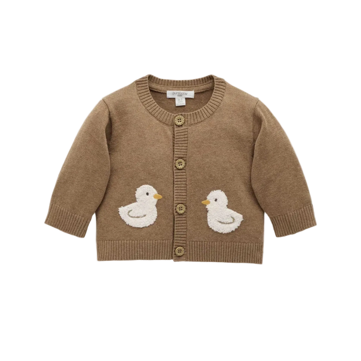 purebaby organic goose cardigan organic cotton baby clothes